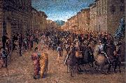 Francesco Granacci Entry of Charles VIII into Florence oil painting on canvas